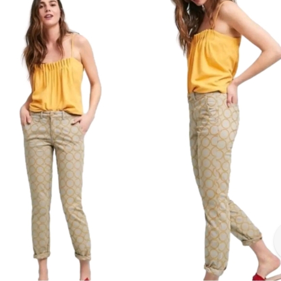 Chino by Anthropologie Size 28 Relaxed Straight Leg Pants - Picture 2 of 13